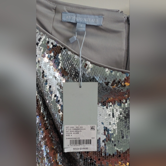 NWT! Antonio Melani Sequin Pencil Skirt - Picture 4 of 5